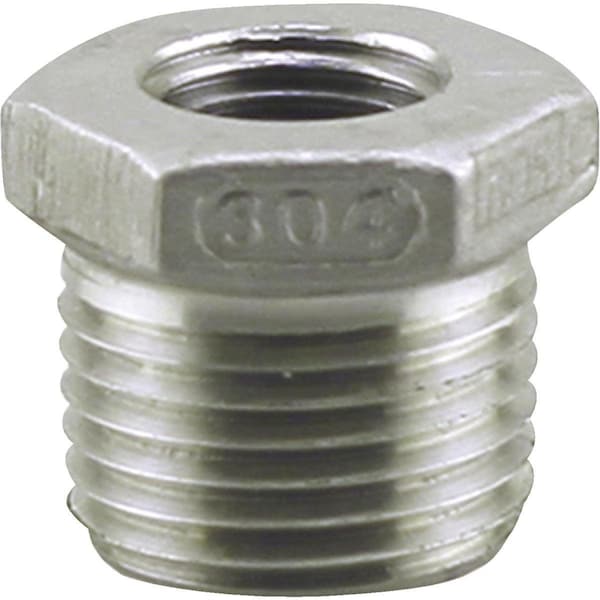 Plumbeeze PLUMB-EEZE 1 In. MIP x 1/2 In. FIP Stainless Steel Bushing U2-SSB-1005 - main